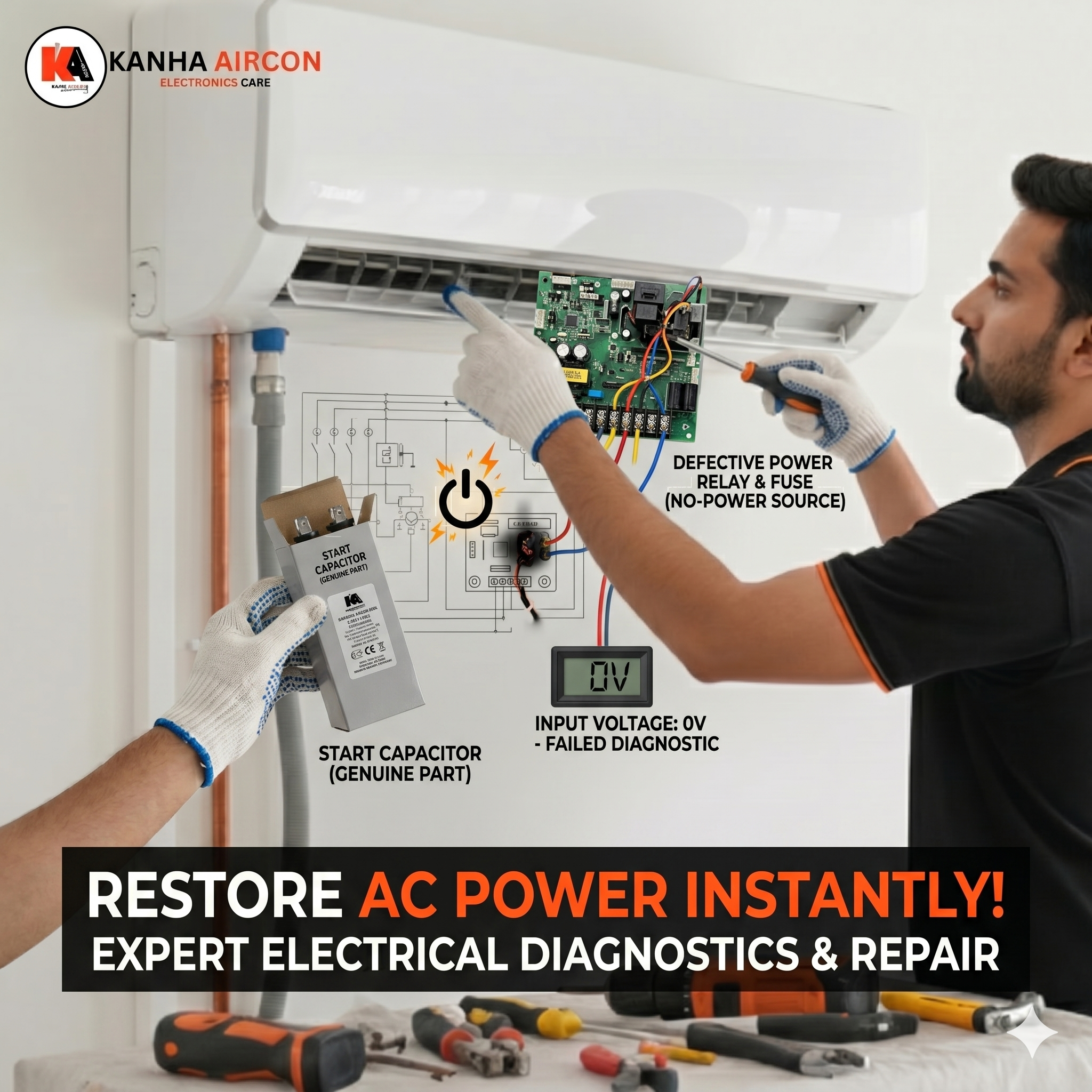 AC power issue repair